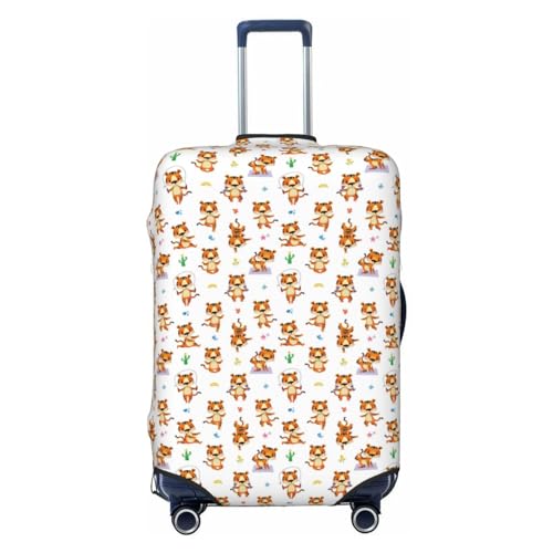 Travel Luggage Cover - Tigers Go In For Sports Washable Suitcase Covers Protector Fits 18-32 Inch Luggage
