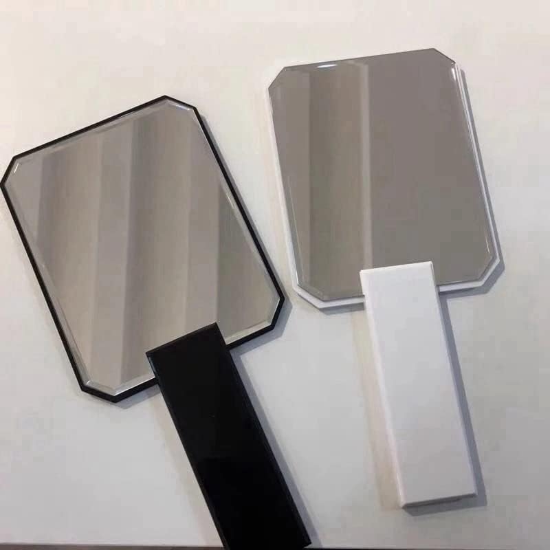 Handheld Cosmetic Mirror Dressing Salon Barbers Beauty Hair Hairdressers Professional Salon Barbers Mirror - (Color: Black)