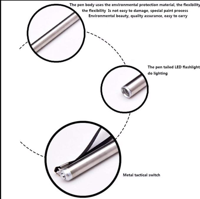 Medical aluminum pocket pen torch for doctors | Nurse | Medical Students | Moon light | Super Bright | Free battery (silver) Medical aluminum pocket pen torch for doctors | Nurse | Medical Students | Moon light | Super Bright | Free battery (silver)
