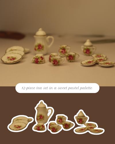 Tea Party Set | Kitchen Set | Featuring Perfectly mini-Sized Utensils | Gift Toy for Girls Age 3+ | Kitchen Set for Girls | Pretend and Play - Image 8 thumbnail