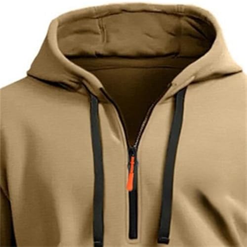 Men's Hoodies Sweatshirt Long Sleeve Pullover Western Vintage Solid Color Zipper Hooded Sweatshirts Casual Tops2