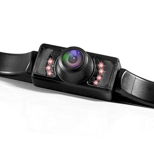 【Upgrade Version】 Backup Camera, Esky Rear View Camera Waterproof High Definition Color Wide Viewing Angle License Plate Camera with 7 Infrared Night Vision LED