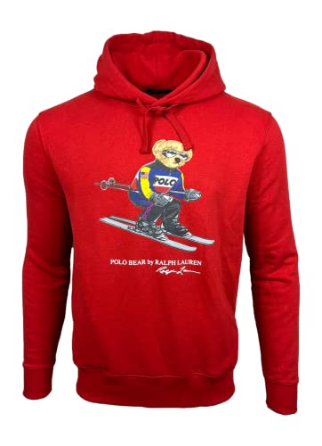 POLO RALPH LAUREN Herren Polo Bear Graphic Logo Hoodie (M, RL Red),...