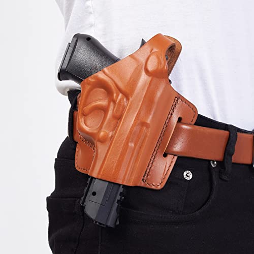 Koltster Alis30406 Pancake Leather Holster Thumb Break Rh & Double Magazine Pouch For Beretta 92 92F 96 Taurus 92&99 Handmade! #TOP5