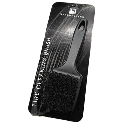 THE HOUSE OF RAGS Thor Tire Scrub Brush – Heavy-Duty Tire Cleaning Brush for Detailing, Deep-Clean Bristles for Removing Dirt & Road Grime, Ergonomic Grip, Professional Car Care Tool