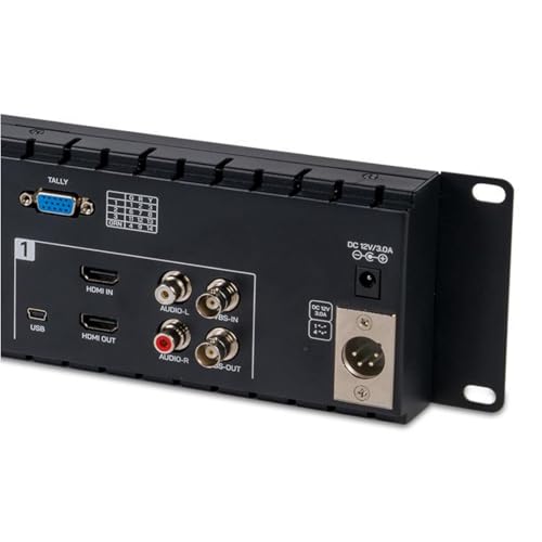 Image of FEELWORLD T51PLUS-H Triple 5.5 inch 2RU 1920x1080 Broadcast LCD Rack Mount Monitor with HDMI, AV Input and Output