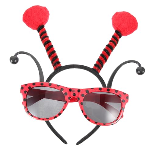 Uonlytech Diadema de Orejas de Mariquita de Peluche para Cosplay y Fiestas Accesorio de Cabeza Divertido y Adorable para Mujer y Niña para Decoraciones y Sesiones de Fotos
