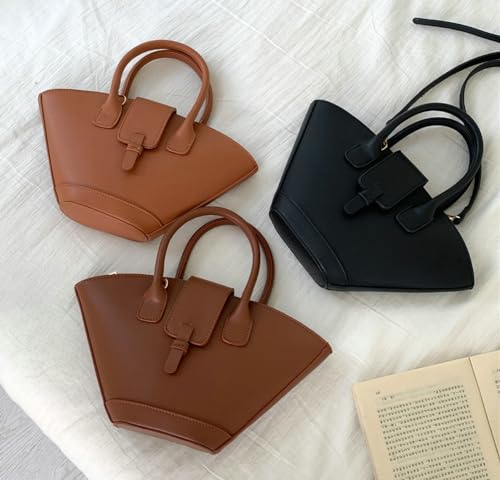 Image of Tote Bag Purse for Women Faux Leather Hobo Bag Small Top Handle Handbag Vintage Shoulder Bag Crossbody Bag