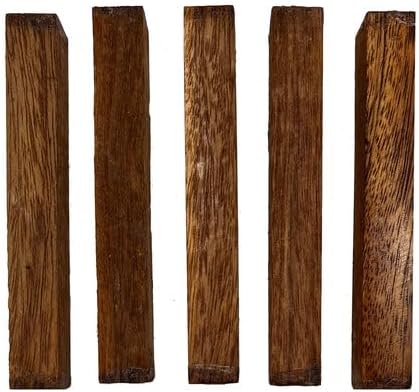Exotic Wood Zone Pen Blanks | Turning Wood | Pen Making Supplies, Hardwood Blanks - Ideal for DIY Pen Turning Projects 3/4" x 3/4" x 4" Pack of 25 ()