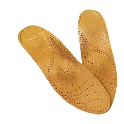 BUUV Leather Orthotic Insoles for Flat Feet