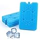 Pack of 4 Ice Packs Cool Bag, Ice Packs with 200 ml each, Small Cool Bag, Ultra Thin Cooling Element, Cold Pack Cooling Pads, Long Cooling Suitable for Travel and Camping, to Keep Food, Drinks Cold