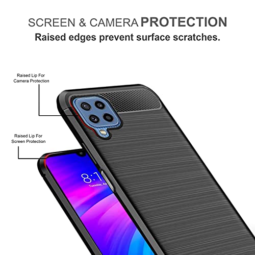 Amazon Brand - Solimo Back Cover Case for Samsung Galaxy M32 4G / Samsung Galaxy F22 4G | Compatible for Samsung Galaxy M32 4G / Samsung Galaxy F22 4G Back Case | Soft and Flexible (TPU | Matte Black) 4 41eadSIBKrL