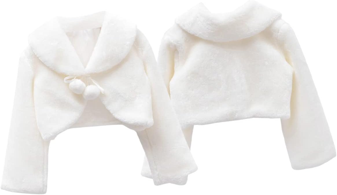 2 Pcs Flower Children Warm Tippet Girls Faux Fur Shawl Plush Winter Cape Perfect for Costumes Parties Stylish Boys and Girls Tippet