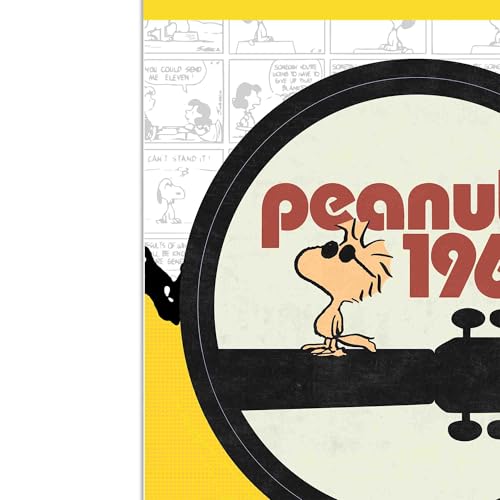 Image of Peanuts 1969 Guitar Adhesive Vinyl Decal | Iconic Peanuts Sticker for Record Player, Laptop, or Skateboard