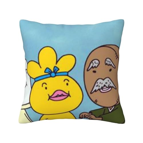 おでんくん (7) ッションカバー 抱き枕カバー 装飾枕カバー 座布団カバー グッズ ギフト アニメグッズ 着脱簡単 洗える ソファ背当て 両面プリント かわいい おしゃれ 車やソファー 40x40cm