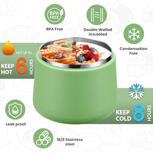 53% Off Itslife Vacuum Insulated Hot Food Jar with Spoon - Image 2