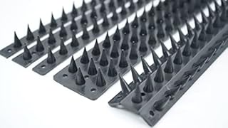 Prikkastrip Eco Fence Wall Spikes Garden Security Anti climb cat/intruder deterrent (5m, Black)