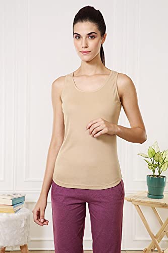 Image of Van Heusen Women's 100% Cotton Tank Top | Super Combed Cotton | Breathable Fabric | Anti-Bacterial Tech | Color Fresh Technology | Keeps You Fresh | Sweat Absorbent | Everyday Comfort | Style 11201 | Available in Pack of 1 & 2