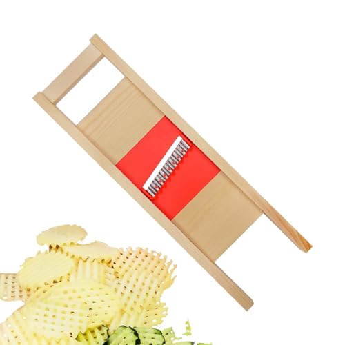Slicer Gemüseschneider | Kartoffelhobel Wellen | Gewellter Küchenhobel | Edelstahl-Kartoffel-Pommes-Frites-Schneider | Küchen-Schneideartefakt - Kartoffelchipschneider Aus