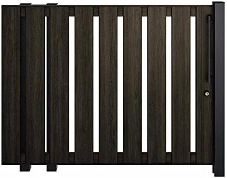 Amazon Co Jp Ykkap ルシアススライド S01型 標準柱 12 14l 片引き 片面シリンダー錠セット たてスリット ノンレール式引き戸 門扉 木調カラー 桑炭 Diy Tools Garden