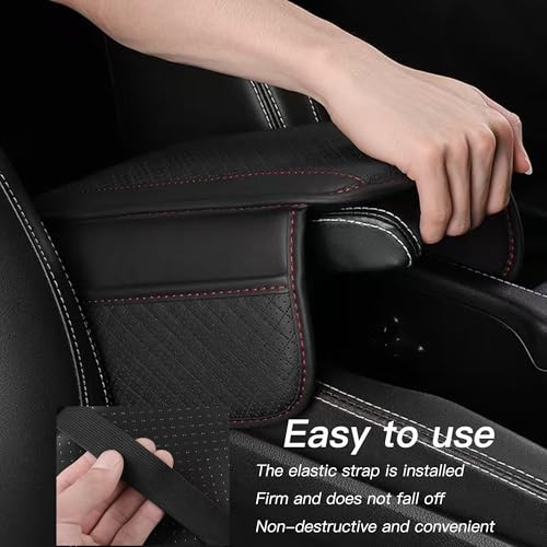 Upgraded Universal Car Center Console Cover, Microfiber Leather Armrest Cover with Storage Bags, Car Armrest Cushion, Comfortable and Durable Interior Accessory for Most Vehicles, Grey - Thumbnail 5