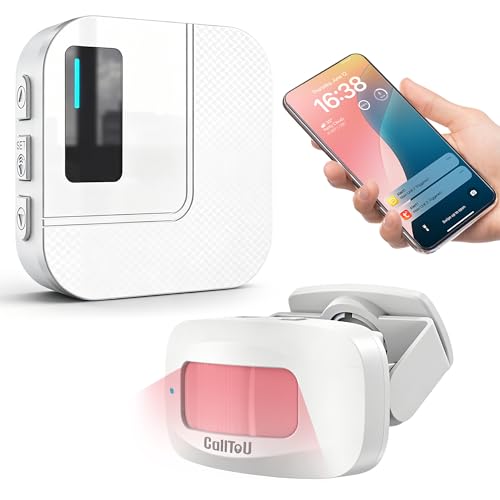 CallToU Wi-Fi Motion Sensor Door Chime, Smart Door Entry Alert with App Notifications, Instant Phone Alerts, Indoor Motion Detector for Home Business Store, Caregiver Reminder for Elderly Dementia
