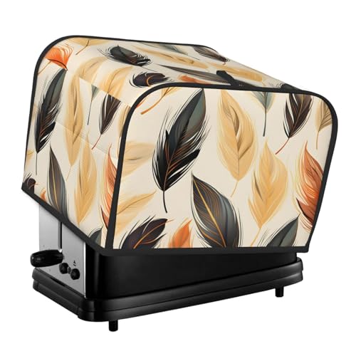 Copertura per tostapane, 4 fette, in piuma vintage, impermeabile, antipolvere, per piccoli elettrodomestici da cucina