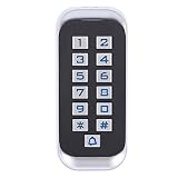 Controlador de acceso RFID sin contacto, adopta material metálico, robusto y duradero, teclado retroiluminado, conveniente para operación nocturna.