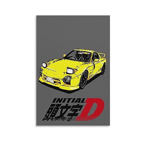 頭文字D アニメポスター3 キャンバスアートポスターとウォールアートピクチャープリント モダンファミリーベッドルーム装飾ポスター Unframe-style12x18インチ(30x45cm) 頭文字D アニメポスター3 キャンバスアートポスターとウォールアートピクチャープリント モダンファミリーベッドルーム装飾ポスター Unframe-style12x18インチ(30x45cm)