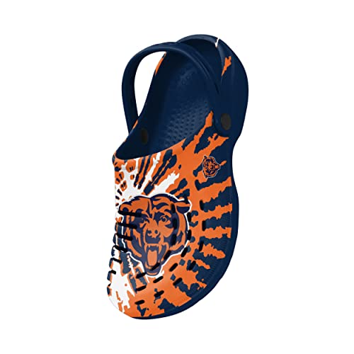Image of FOCO Mens NFL Team Logo Tie-dye Garden Water Sandals Shoes Slipper Clogs with Strap