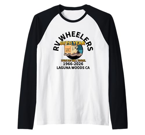 RV Wheelers Club of Laguna Woods Raglan Baseball Tee