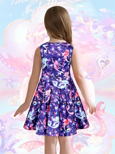 Eledobby Princess Dress for Girls Sleeveless Tank Dresses Summer Casual A-Line Swing Sundress Beach Princess Outfit3