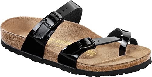 Image of Birkenstock Arizona Eva Mules /Clogs Men Black Mules Shoes, Black Black Patent, 11 US