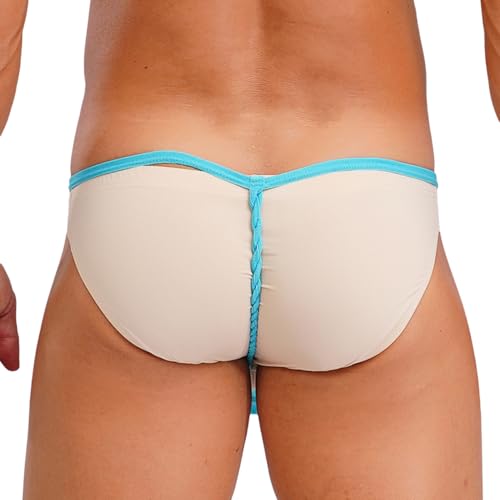 renvena Men Butt Flaunting Fundoshi Underwear Japan Kabuki Cotton Loincloth T-back Thong Sumo Briefs3
