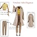 E-TING Lot 15 Items = 5 Sets Fashion Casual Wear Clothes Outfit Dress + 10 Pair Shoes for 11.5-inches Doll Random Style (Houndstooth Trench Coat + Casual Wear Skirt)