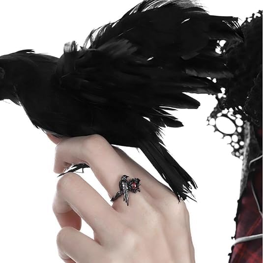 Image of figurine 3Pcs Gothic Rings, Rings for Man, Gothic Jewellery for Men and Women, Dark Aesthetic Rings for Daily Goth Fashion and Music Events