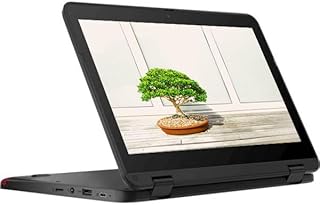 Lenovo 2023 Convertible 2-in-1 Lightweight Chromebook, 11” HD IPS Touchscreen, Intel Processor Up to 2.60GHz, 4GB Ram, 32GB SSD, Super-Fast WiFi, Chrome OS, Dale Black (Renewed)