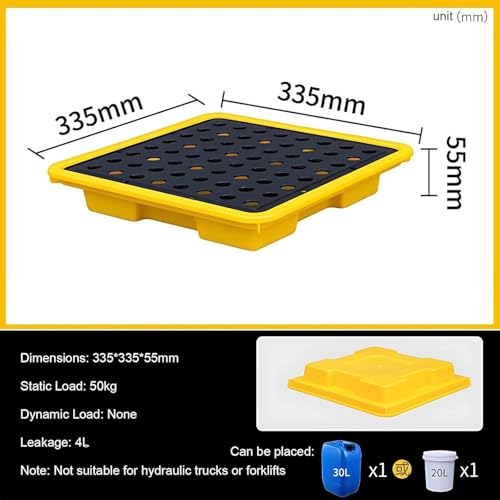 Palettes modulaires anti-déversement étanches avec surface de rétention antidérapante