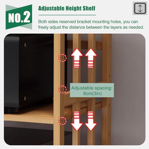 Soporte Ma ajustable de 2 a 5 niveles para TV y eventos, gabinete Slish Ste para DVD, caja de cable y consola de juegos, centro de entretenimiento ideal para el hogar