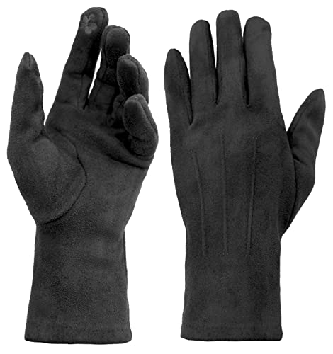 Van Der Rich ® - Guantes de Invierno Cálidos con Pantalla Táctil - Mujer (Negro, TU) Cover