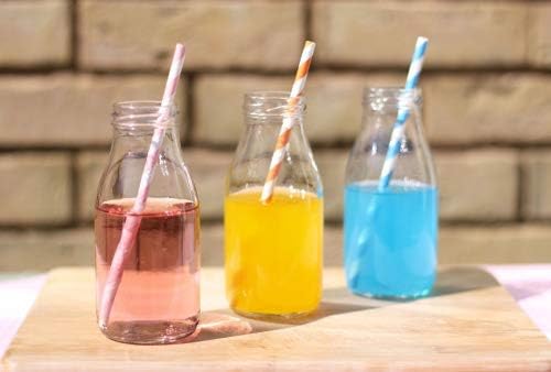 250ml Retro Style Bottle With Silver Lids (24)