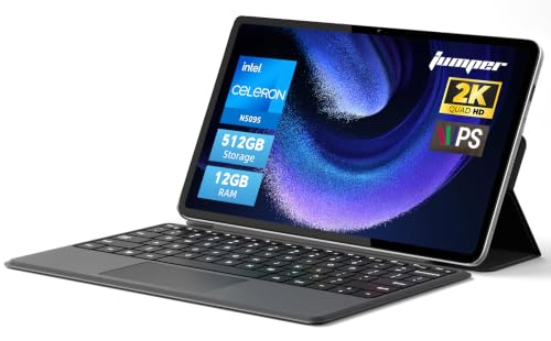 2-in-1 Laptop Tablet,12" 2K Touchscreen, N5095 Processor,12GB RAM 512GB SSD