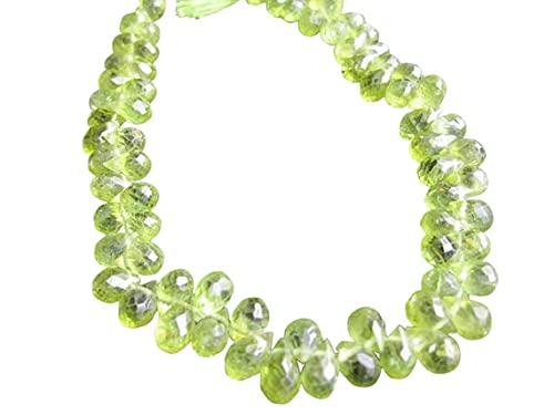 Perles briolette péridot LKBEADS pierres sans défaut pour bijoux