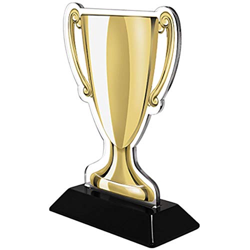 Crown Awards 7" Globe Gold Cup Trophies, Custom Globe Acrylic Cup Trophy #TOP1