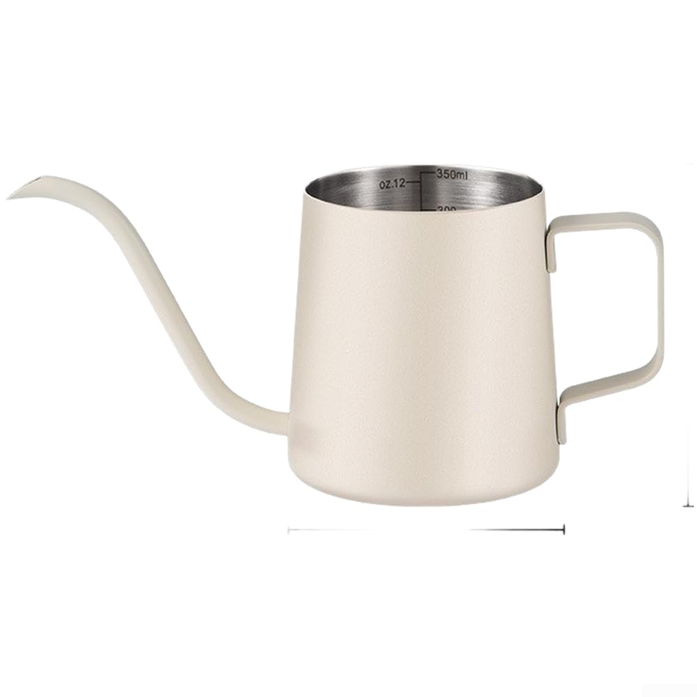 Cafetera de acero inoxidable 350ml y boquilla vertical para café de goteo doméstico