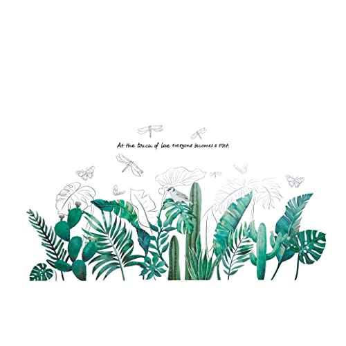 Tree Wall Decals - Tropical Leaf Wall Stickers - Third Party Tested Wall Stickers for Bedroom, Wall Stickers for Living Room - Wall Decals for Bedroom - Wall Mural - Wall Decals Peel and Stick