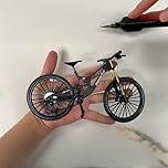 1: 10 ratio die cast alloy mini BMX mountain bike finger bike model toy desktop decoration craft suitable for bike enthusiasts, bike racers, children, boys and girls (gray)