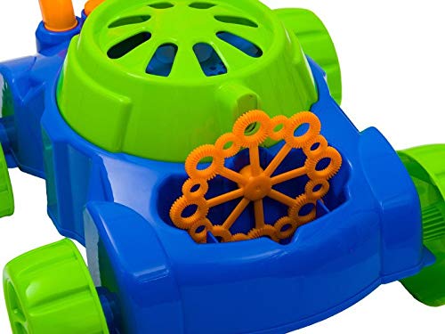 Seifenblasen-Rasenmäher für Kinder – Spielzeug mit Blasenfunktion