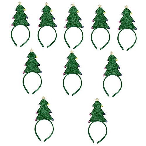 ABOOFAN 10 Pçs Tiara Tiara Tiaras De Férias Para Mulheres Argola De Cabelo De Natal Para Mulheres Ár