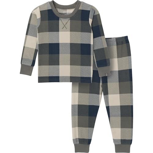 Image of Modern Moments by Gerber unisex-baby Hacci Snug Fit 2-piece Pajama Set